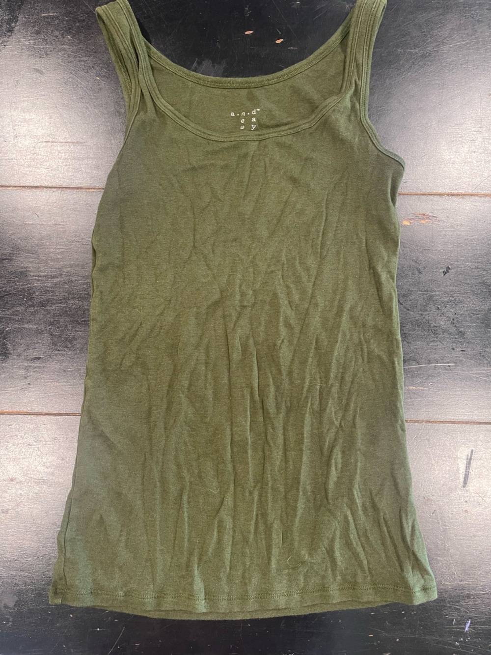 a new day Olive Green Tank Top